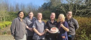 staff celebrating womens day