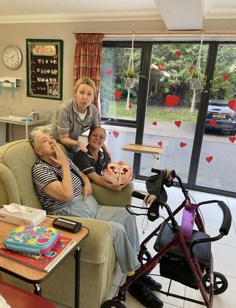 valentines day celebrations with staff and residents