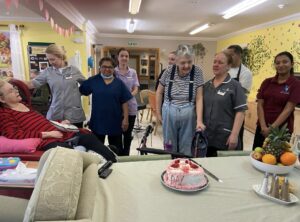 valentines day celebrations with staff and residents